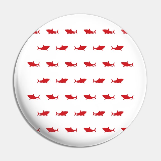 Shark | Red Pin by HalamoDesigns