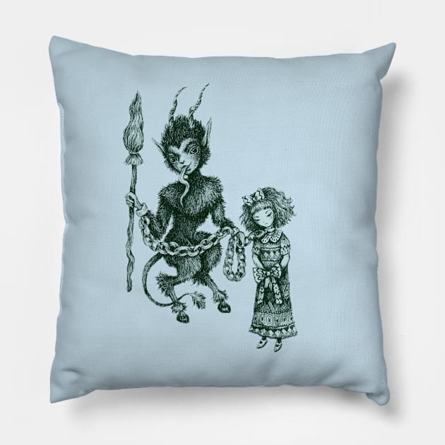 Krampus Pillow by brettisagirl