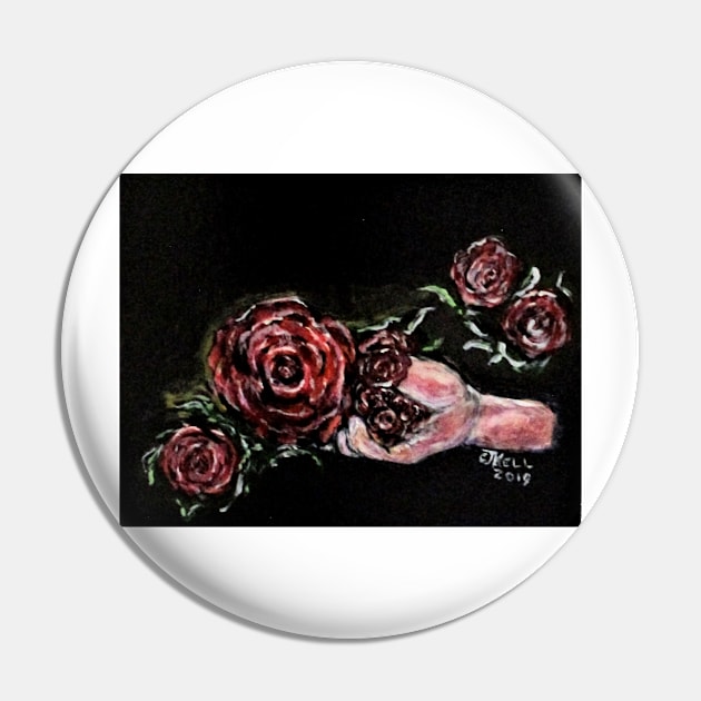 Rose In The Hand Pin by cjkell