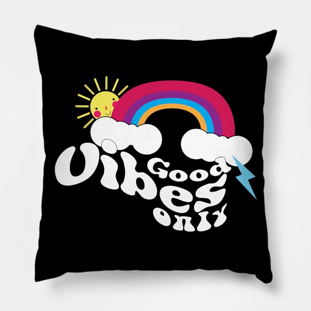 Good Vibes Only Pillow by emma17