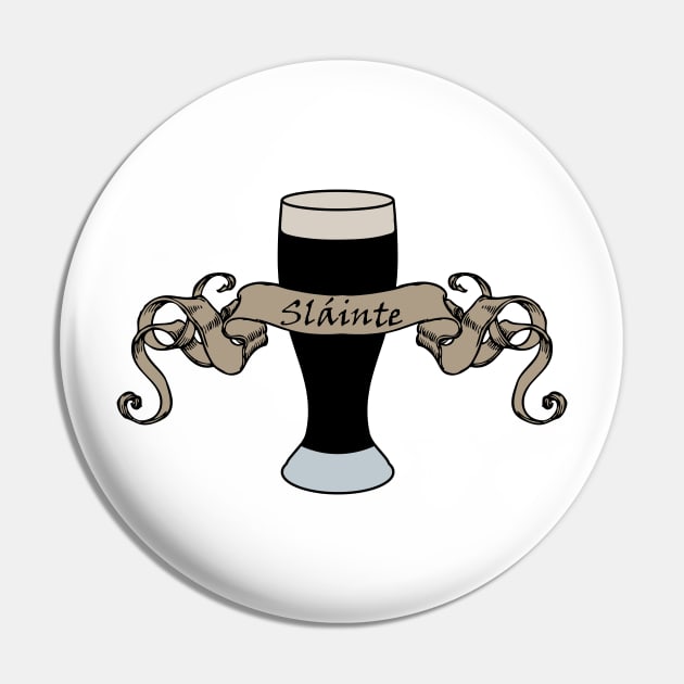 slainte on blue Pin by B0red