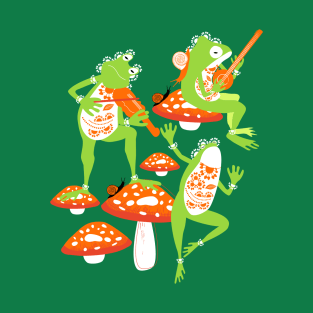 Tribal Dancing Frogs T-Shirt