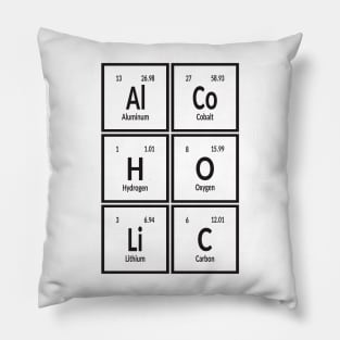 Alcoholic | Periodic Table of Elements Pillow