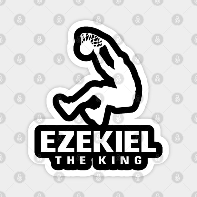 Ezekiel Custom Player Basketball Your Name The King Magnet by Baseball Your Name