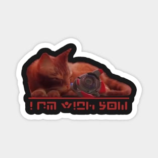 stray cat game i am with you Magnet