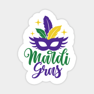 Funny Mardi Gras Mask Fleur De Lis Costume New Orleans Party Magnet