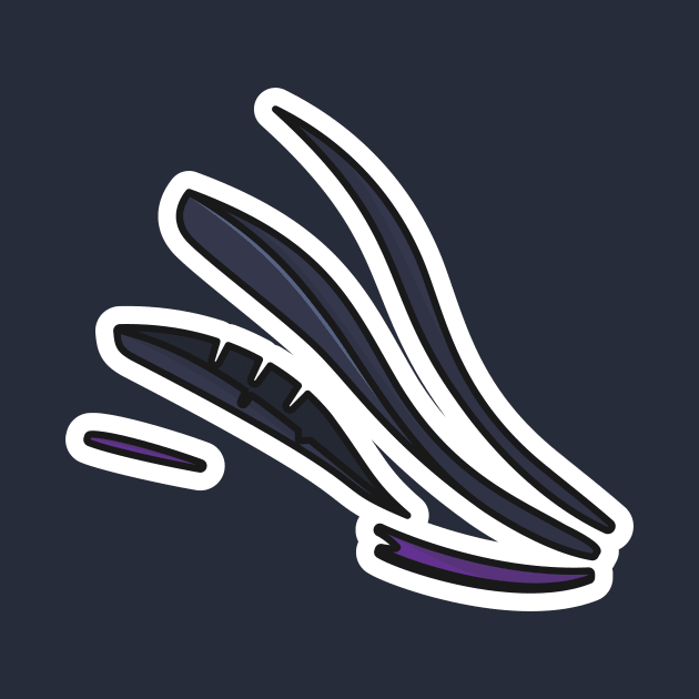 Comfortable Shoes Arch Support Insoles Sticker vector illustration. Fashion object icon concept. Three-layered shoe arch support insole sticker design icon with shadow. by AlviStudio