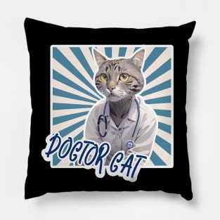 Doctor Cat Pillow