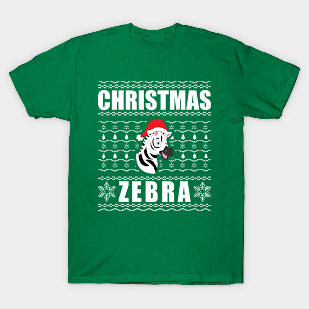 zebra christmas sweater