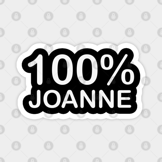 Joanne Name, funny gifts for people who have everything. Magnet by BlackCricketdesign