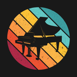 Retro Vintage Piano music instrument gift pianist keyboard T-Shirt