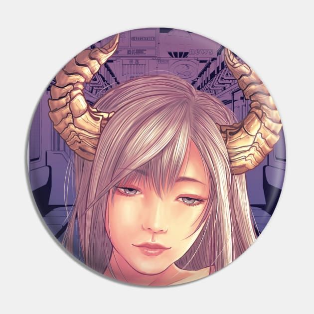 Night Train Demon Girl Pin by kotchiyuuki