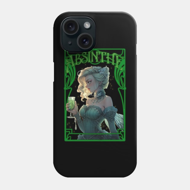 The Green Fairy Phone Case by Hiraeth Tees