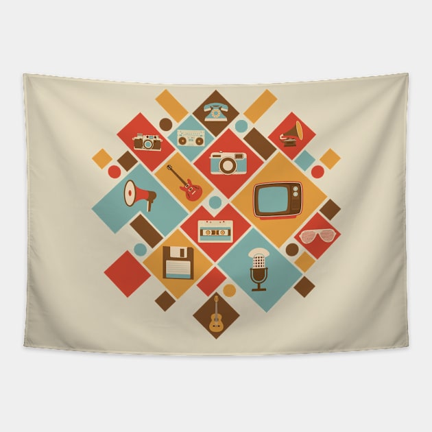 Retro feeling Tapestry by Vilmos Varga