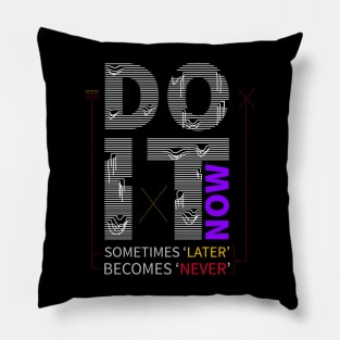 motivational quote visual graphic Pillow