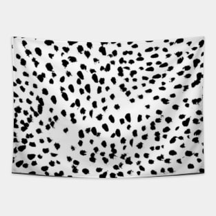 Nadia - Black and White, Animal Print, Dalmatian Spot, Spots, Dots, BW iPhone Case & Cover Tapestry