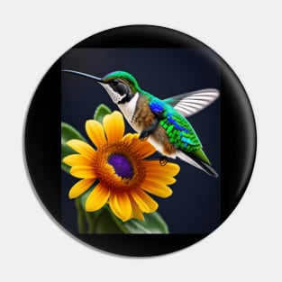 Spira Hummingbird Flying Nature Pin