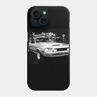 1968 Shelby Mustang Street Scene Phone Case