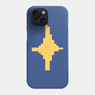 Yellow Sparkle Pixel Art Phone Case