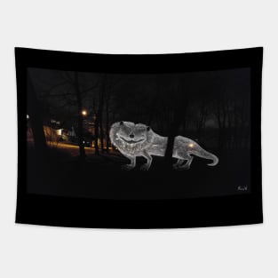 A Friend Comes Through the Trees - The Creature Says Hello Tapestry