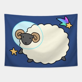 Space Ram Tapestry