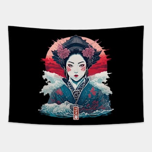 Japan Geisha Gothic Tapestry