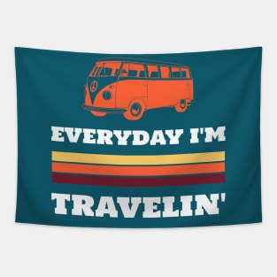 Every Day I'm Travelin Tapestry