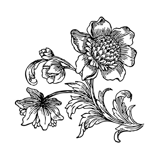 Get Wallpaper Flower Drawing Flowers Drawing Kids T Shirt Teepublic Desktop Wallpaper Free