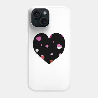 Chaotic Hearts, Pride Series - Lesbian Phone Case