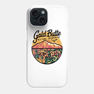 Gold Butte Round Retro Illustration Phone Case