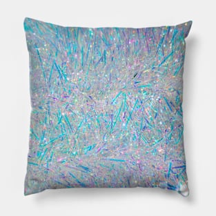 Abstract white crystals Pillow