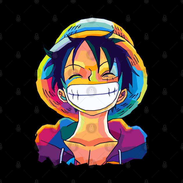 Monkey D Luffy One Piece by SiksisArt