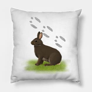 Rabbit Tracks Pillow