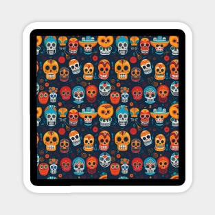 Day of the dead pattern Magnet