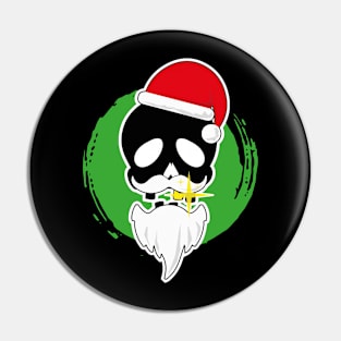 santa skull Pin