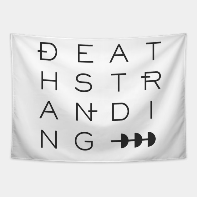 Death Stranding Title Design Tapestry by RobaehOod