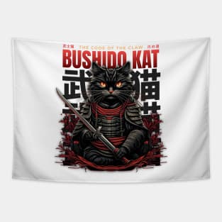 Bushido cat Tapestry