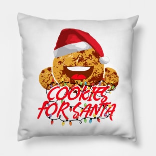 Cookies For Santa Funny Christmas Pillow