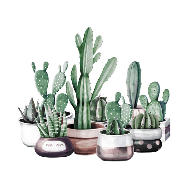 Southwest Cacti Family by NatureMagick