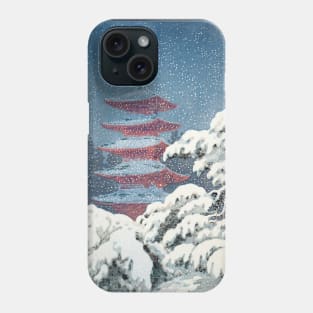 Nikko Five Storied Pagoda by Tsuchiya Koitsu Phone Case