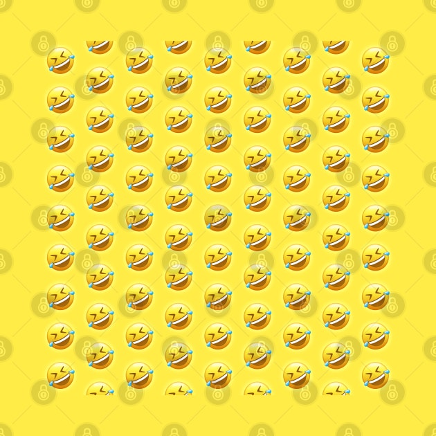 Rolling on the Floor Laughing Emoji Pattern | Pop Art by williamcuccio