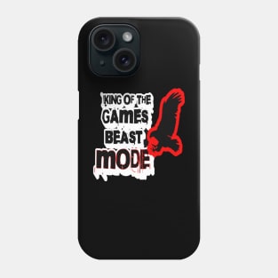 King Of Games Beast Mode, Funny Gamer Birthday Gifts Phone Case