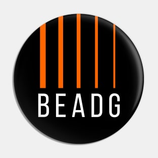 Bass Player Gift - BEADG 5 String - Orange Pin