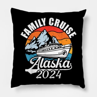 Family Cruise Alaska 2024 Summer Matching Vacation 2024 Pillow
