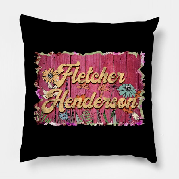 Classic Henderson Personalized Flowers Proud Name Pillow by Friday The 13th