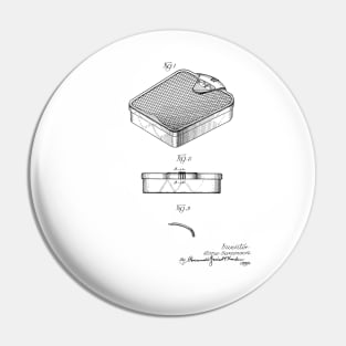 Bathroom Scale Vintage Patent Hand Drawing Pin