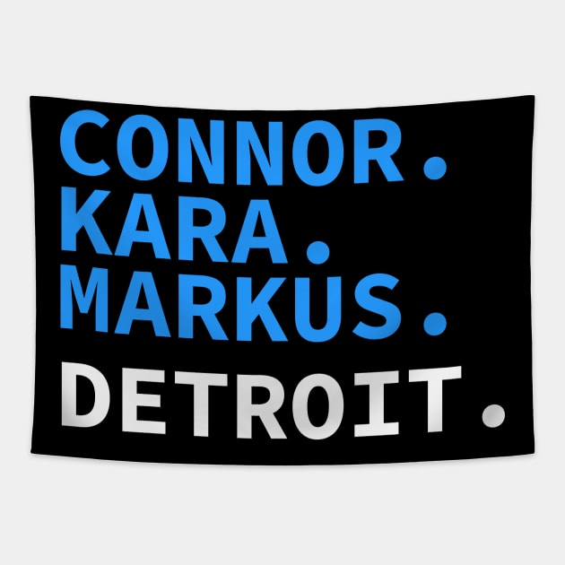 Detroit Game Tapestry by Blue Afro