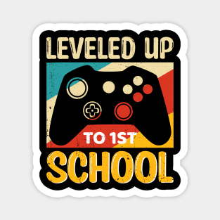 Welcome Back To School Retro First Day of School Teacher , Gaming Magnet