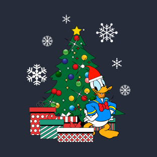 Donald Duck Around The Christmas Tree T-Shirt