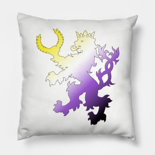 An Tir Pride - Nonbinary- Silhouette Pillow